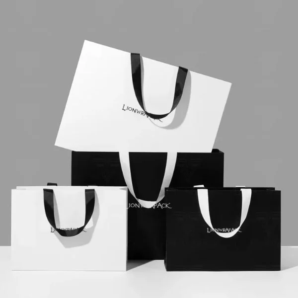 Beg Kertas Mewah Bercetak Beg Kertas Hadiah Mewah OEM Beg Membeli -belah Beg Tangan